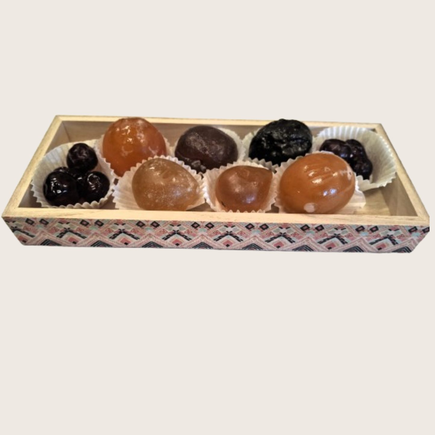 Coffret fruits confits glacés