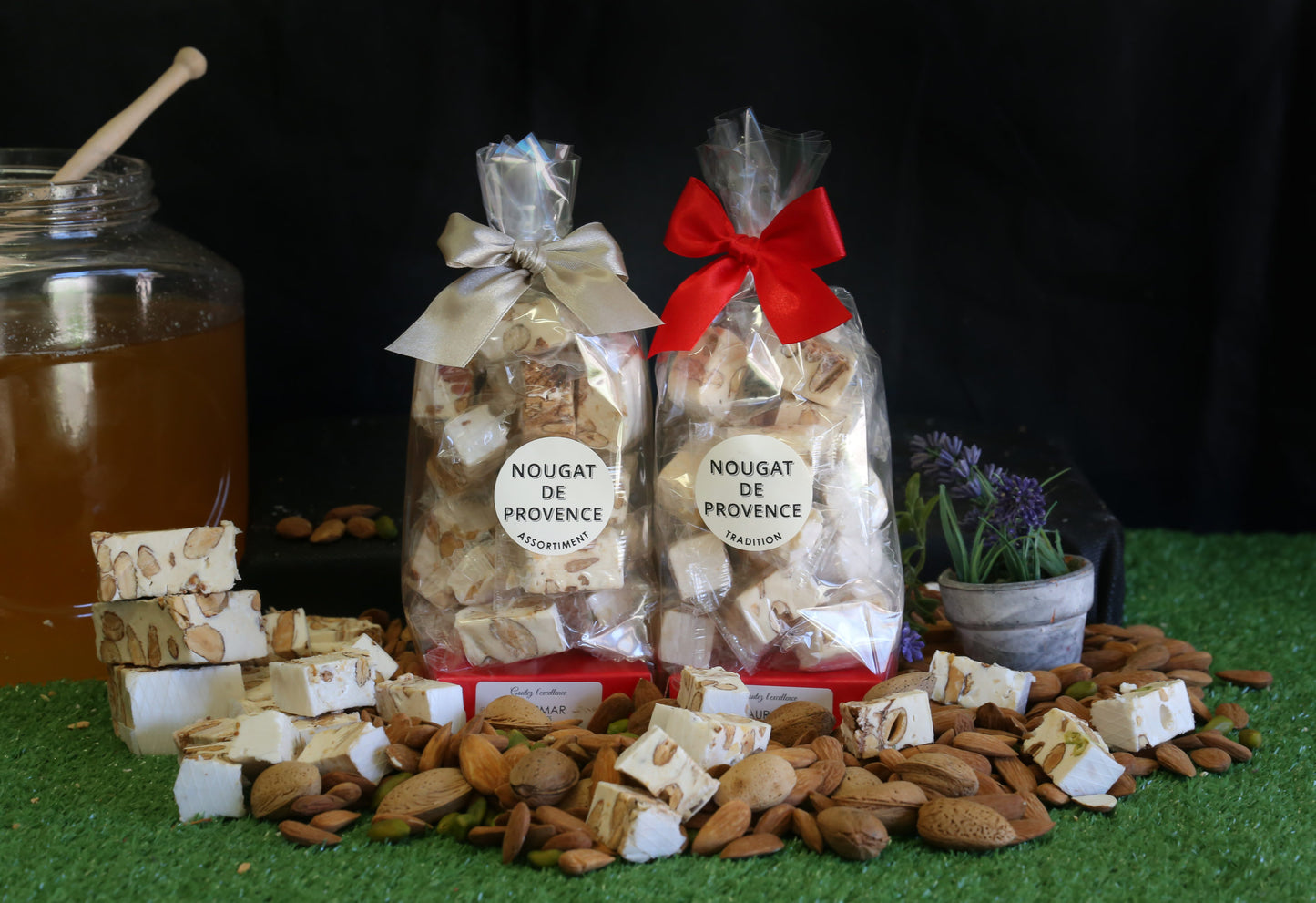Sachet Nougat blanc domino individuel