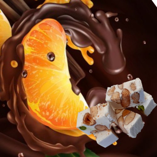 nougat au chocolat et orange